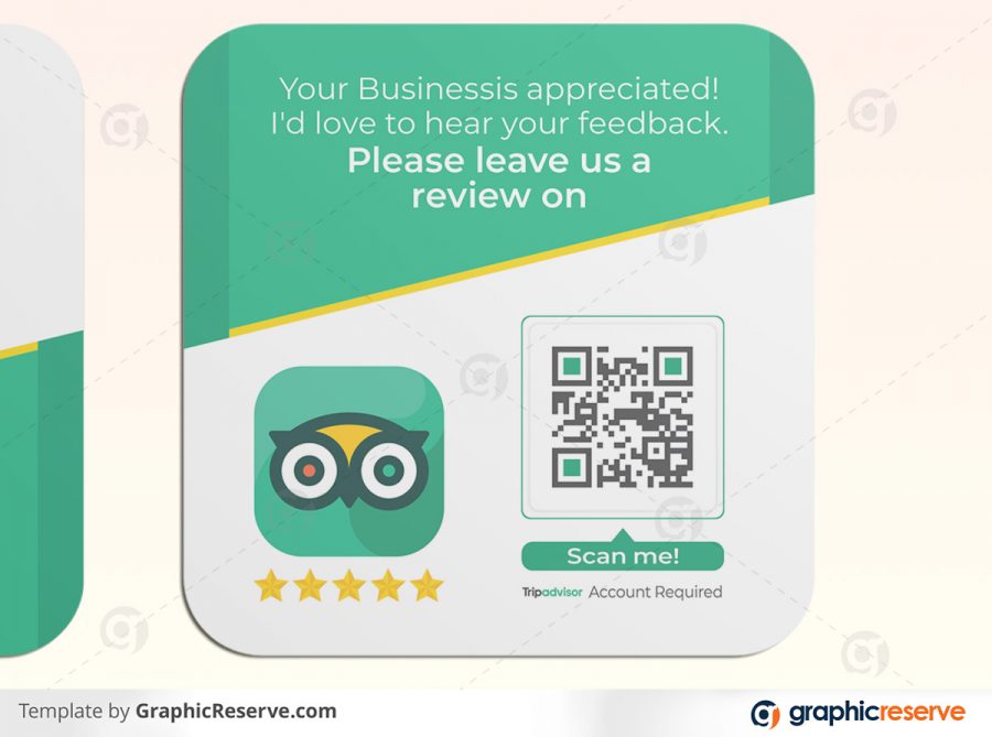 Square Business Review Card Template By Stockhero P9