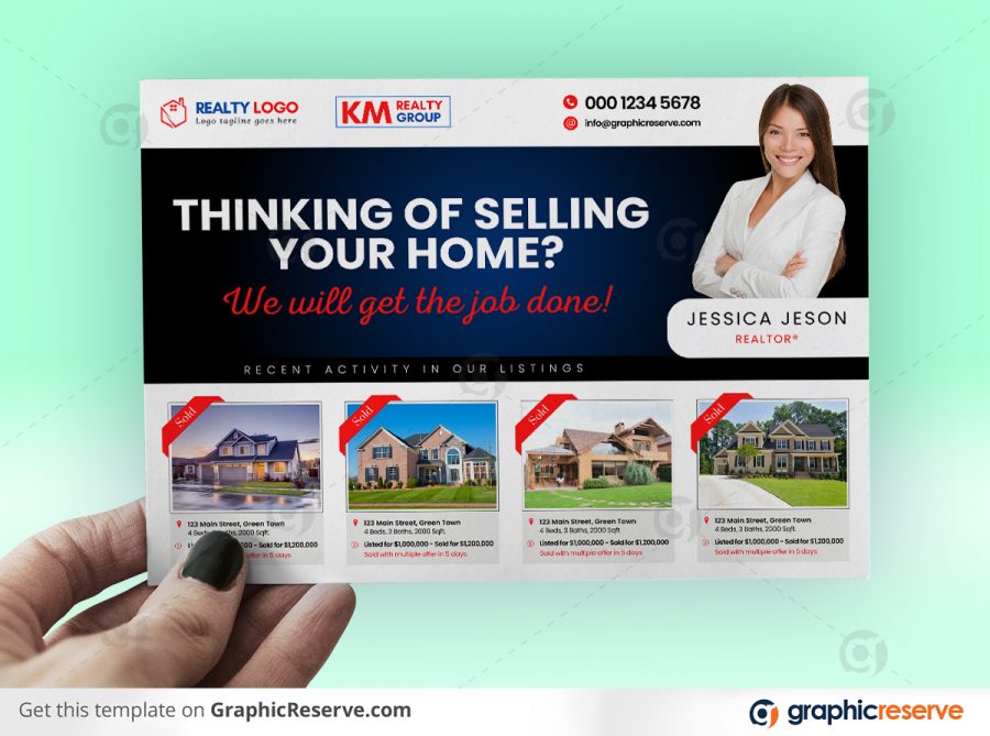 43745 Real Estate Direct Mail EDDM Postcard Canva template Preview3
