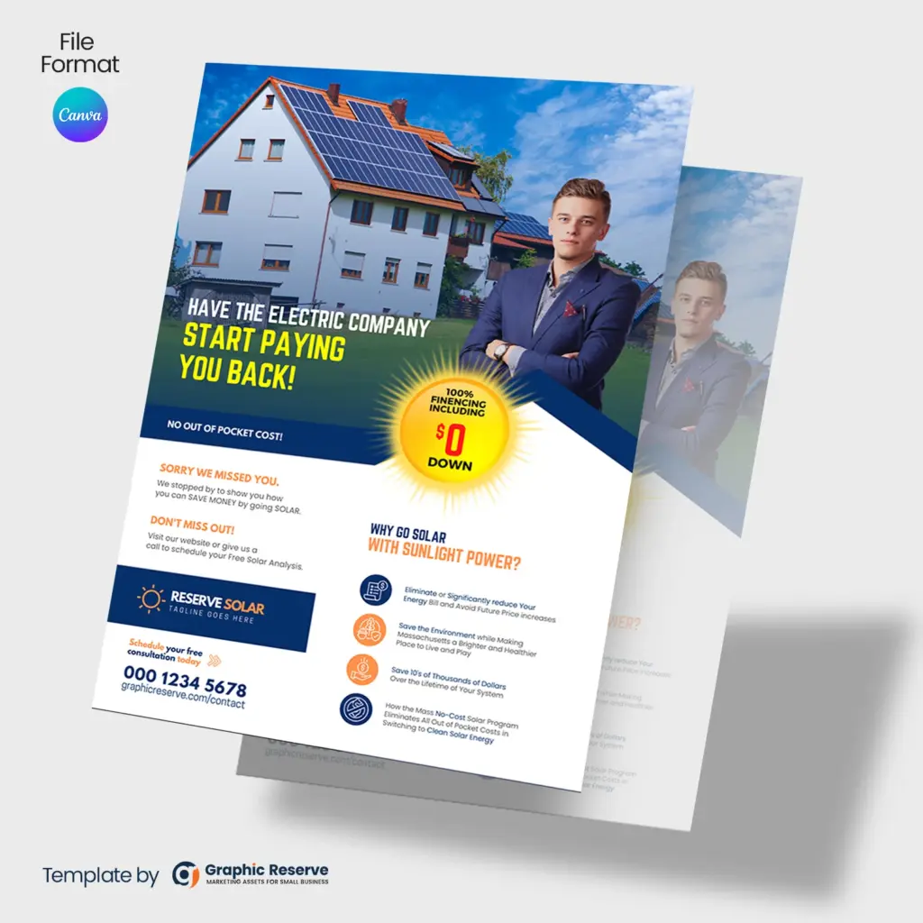 Solar Flyer Design (Canva Template)