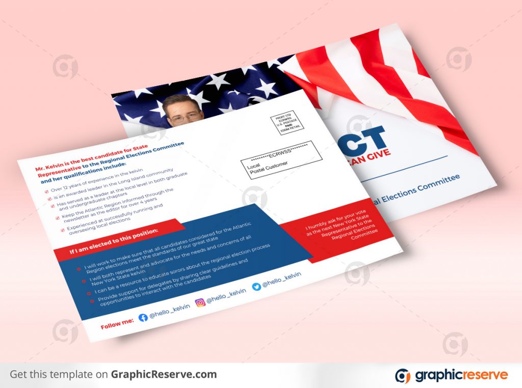 Political Mailer Design (Canva Template) Graphic Reserve