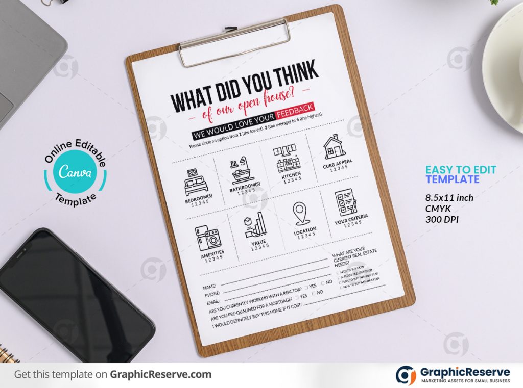 45460 Open House Visitor Feedback Form Design