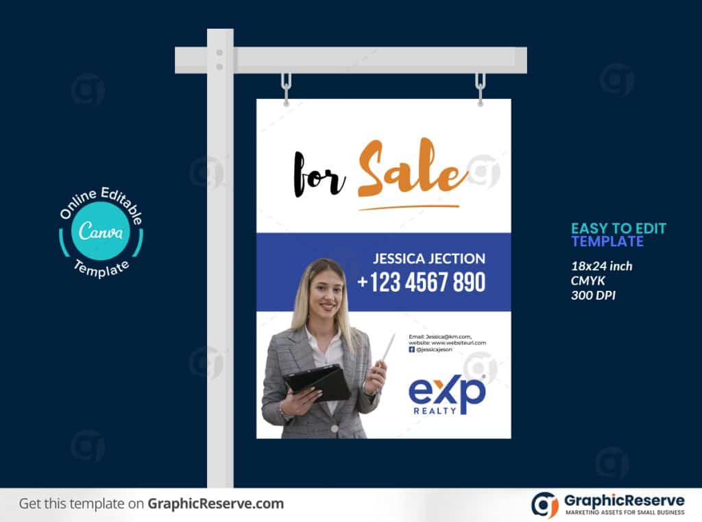 45842 Real Estate Property Selling Yard Sign template