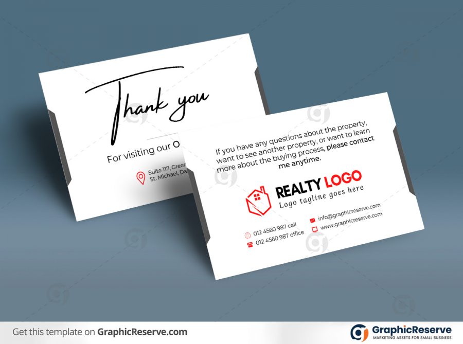46023 Open House Thank You Card template 2