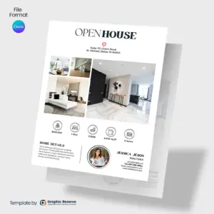 Open-House-Real-Estate-Flyer-Design-(Canva-template
