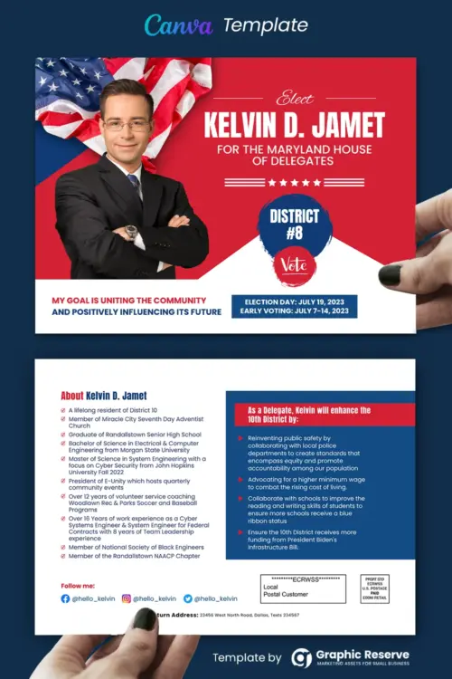 Political Postcard (Canva template)