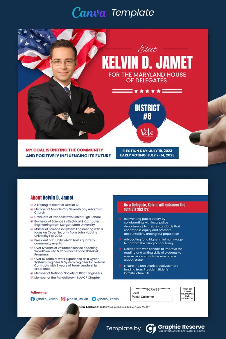 Political Postcard (Canva template)