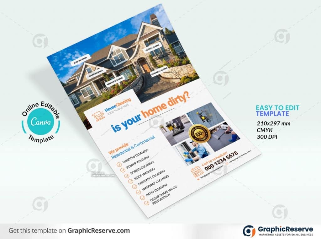 47903 House Cleaning Service Flyer Design