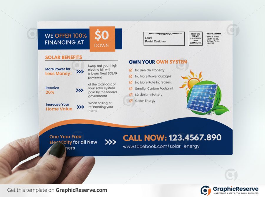 48049 Save Big with Solar EDDM Mailer Postcard Design2
