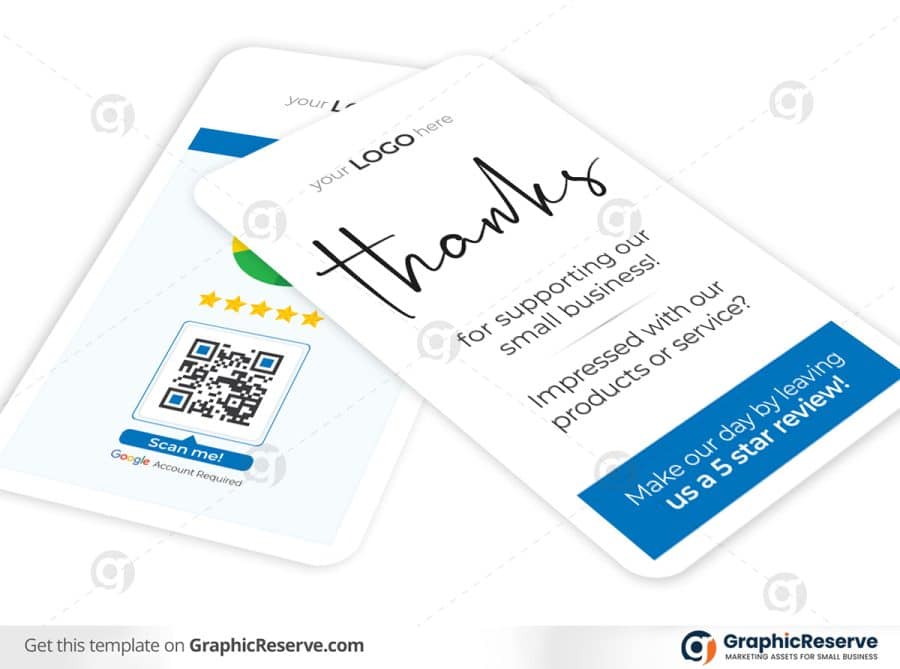 48406 Google Easy Rating Review Card template2