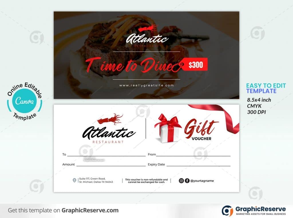 49105 Restaurant voucher design