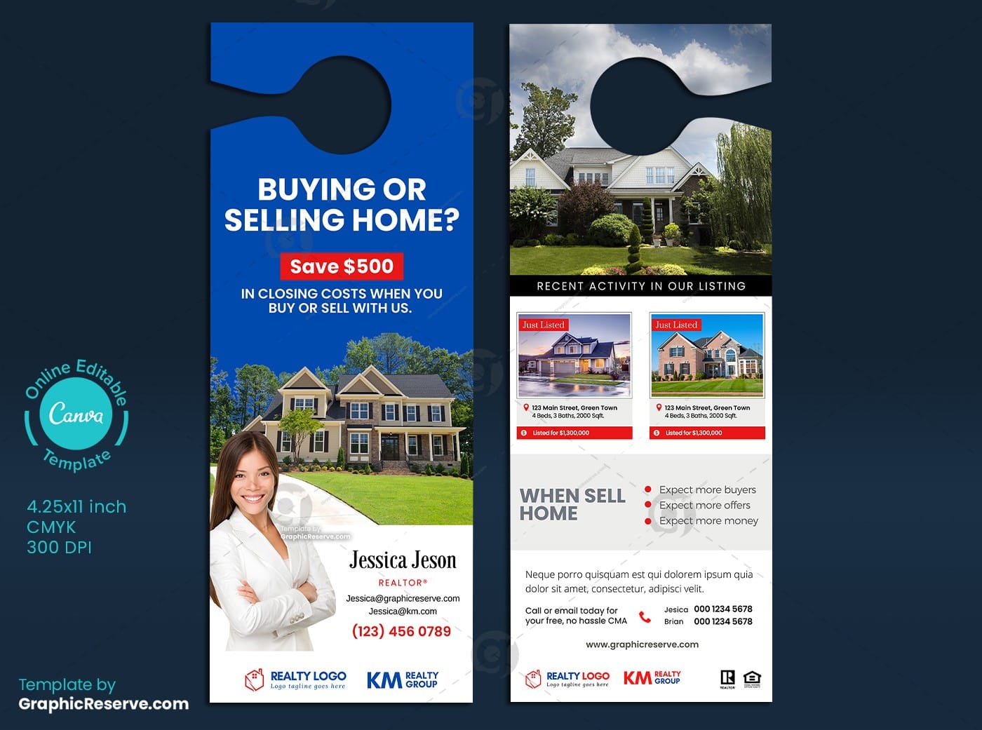 Real Estate Door Hanger design examples