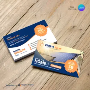 Solar Panel Business Card Professional Designs for Solar Experts.