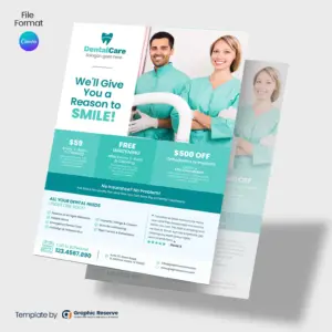 Dental Coupon Flyer Design Canva template – Canva template