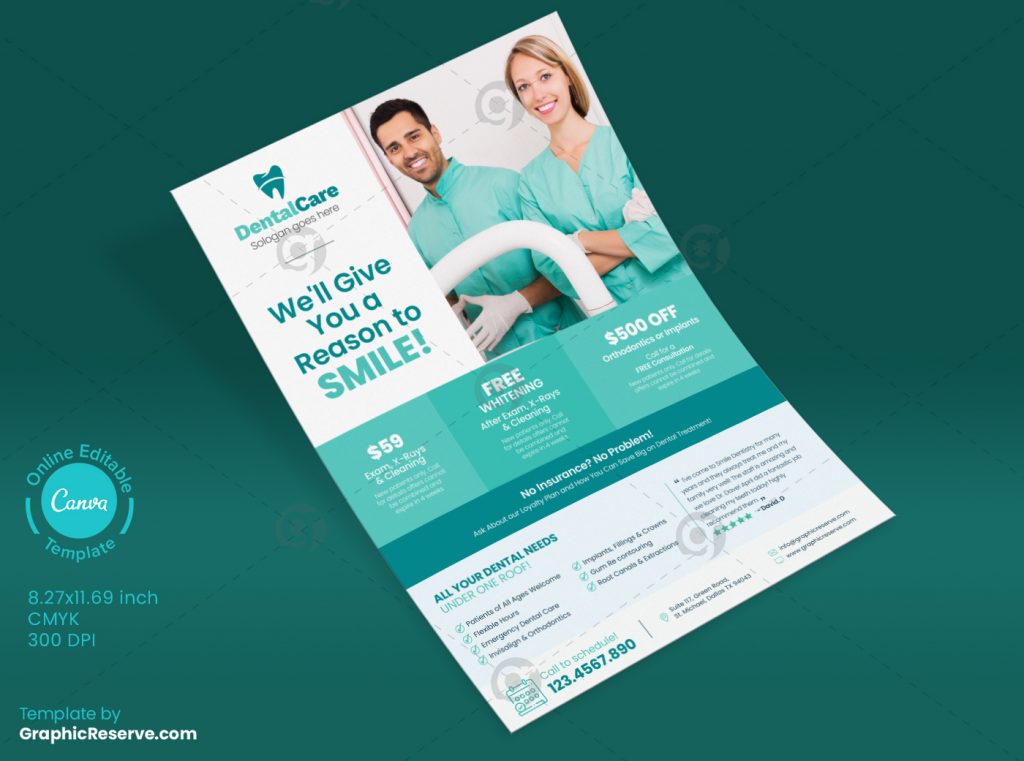 Dental Coupon Flyer template