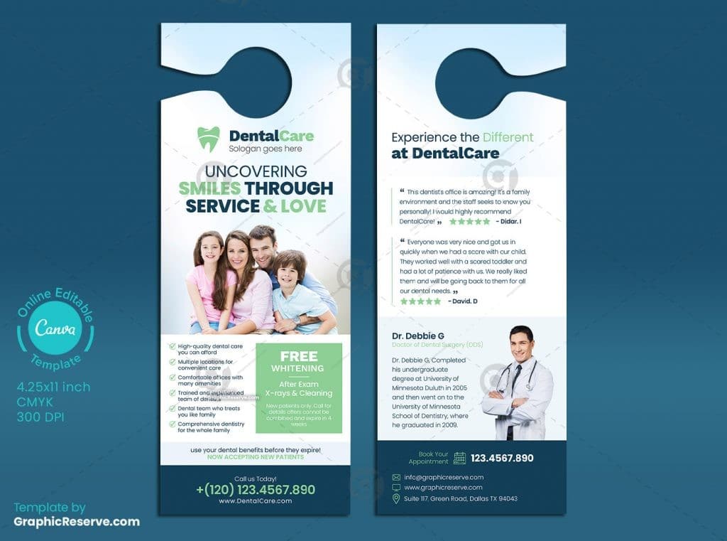 Dental Door Hanger Design 1