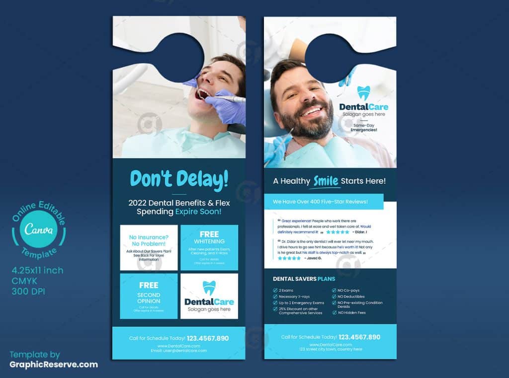 Dental Service Door Hanger