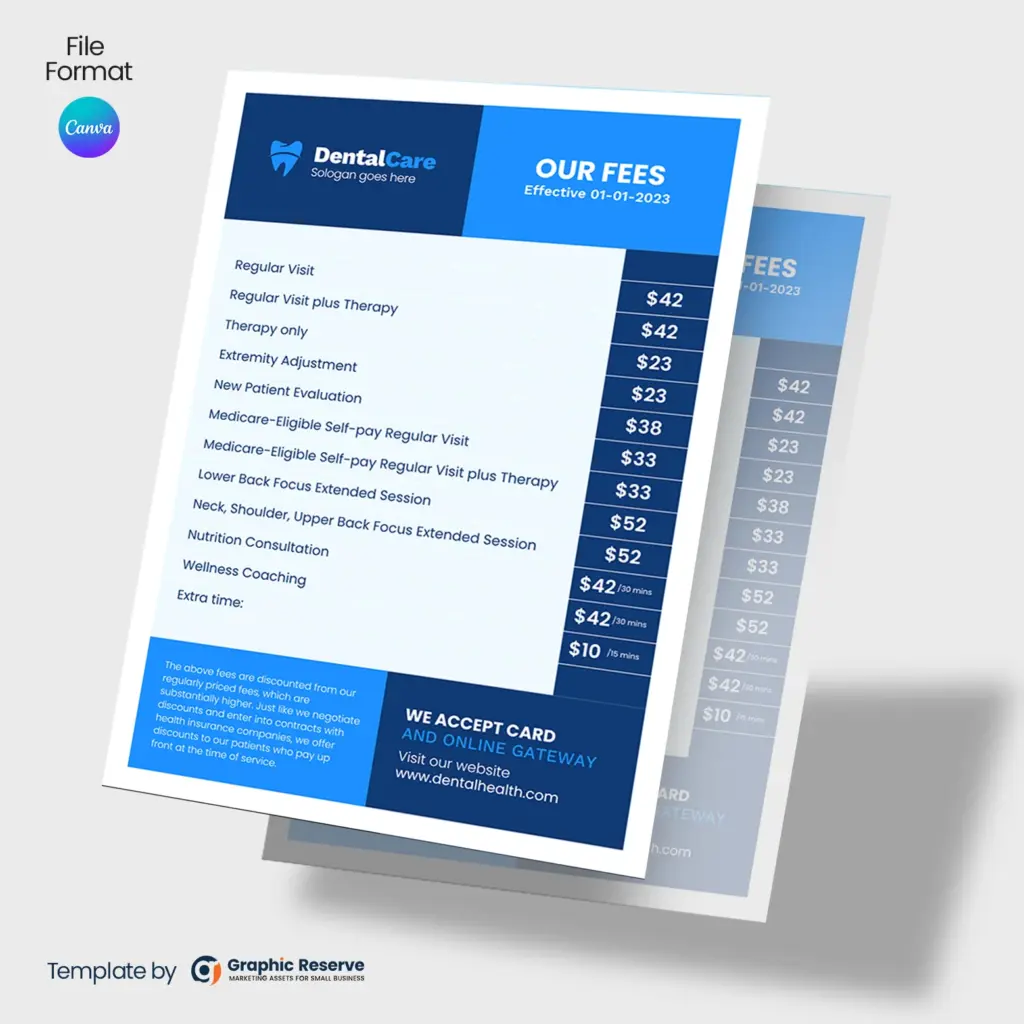 Dental-Services-Fee-Flyer-Design