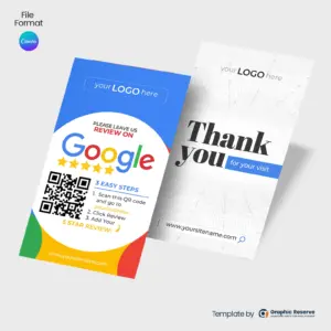 Google 5 Star Rating Business Review Card