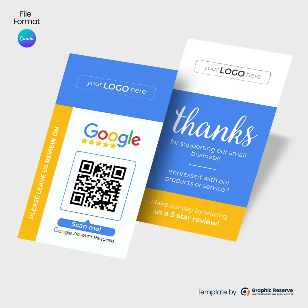 Google Business Rating Review Card