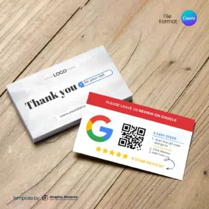 Google Business Rating with Easy QR Code Review Card