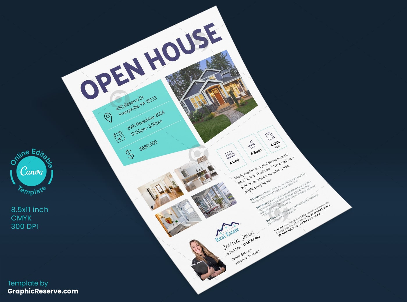 Open House Real Estate Marketing Flyer