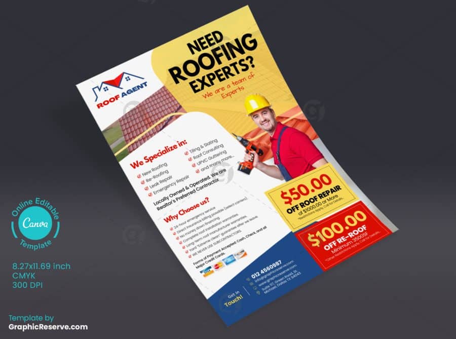 Roofing Experts Promotional Flyer