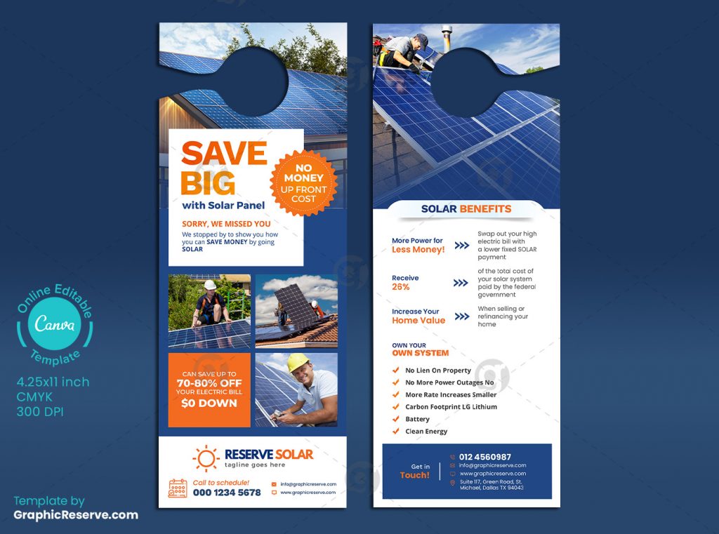 Save Big with Solar Door Hanger Design