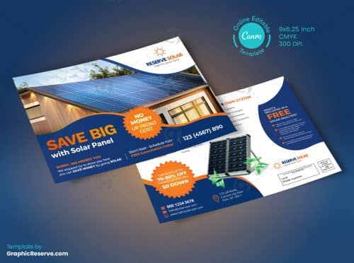 Save Big with Solar EDDM Design Front