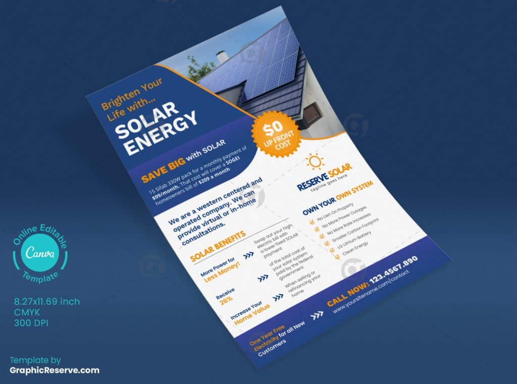 Solar Energy Flyer Design