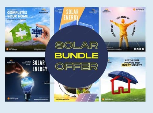 Solar Social Media Post bundle offer