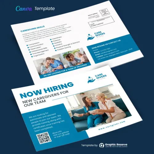 Caregiver Agencies Direct Mail EDDM Canva template