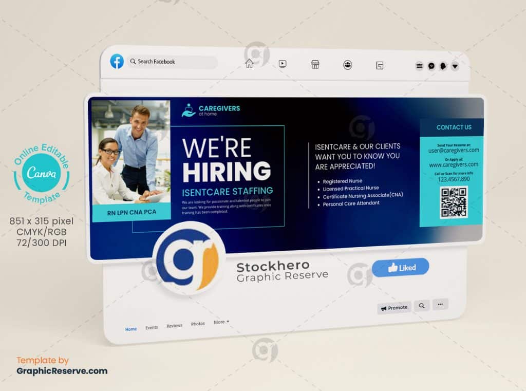 Caregivers Hiring Social Media Cover