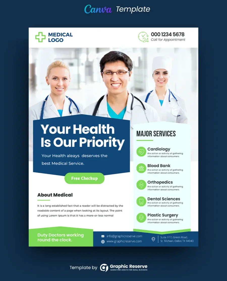 Medical Flyer (Canva Template)