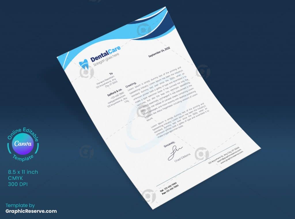Dental Business Letterhead 1 4