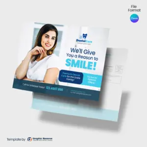 Dental Direct Mail Canva EDDM Design Template Canva