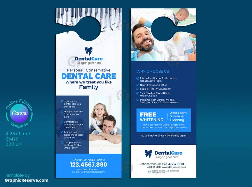 Dental Trusted Service Door Hanger