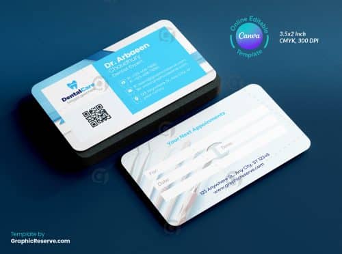 Dentist Appointment Business Card