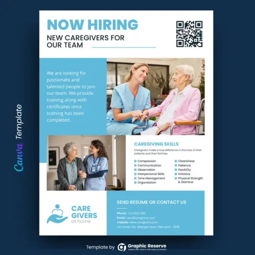 Home Care Canva Flyer Design