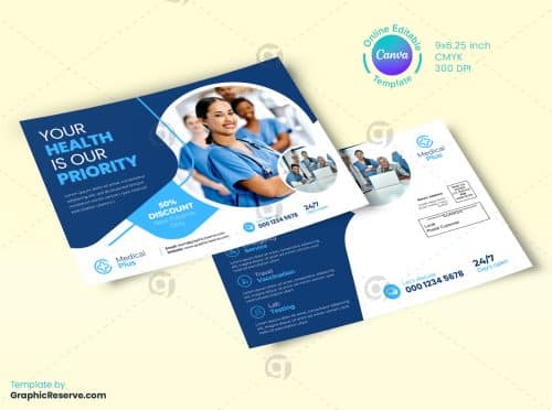 Medical Direct Mail Design Front