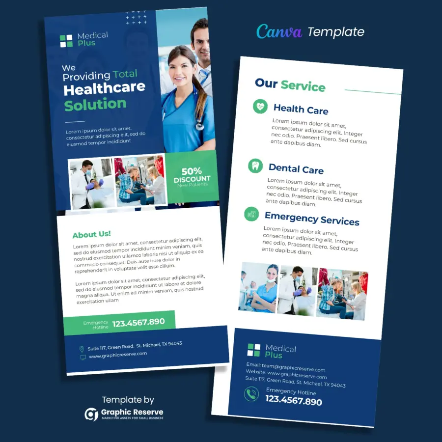 Medical Rack Card DL Flyer Design