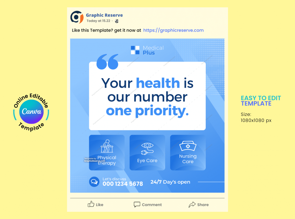 Medical Social Media Post Design