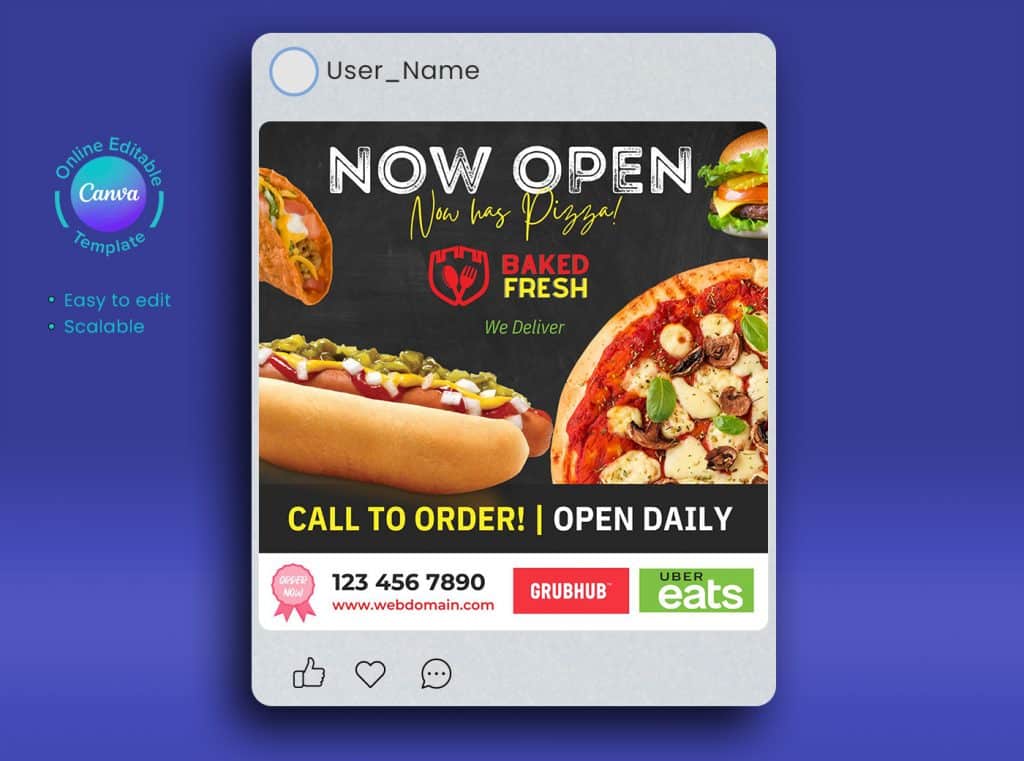 Restaurant Social Media Post