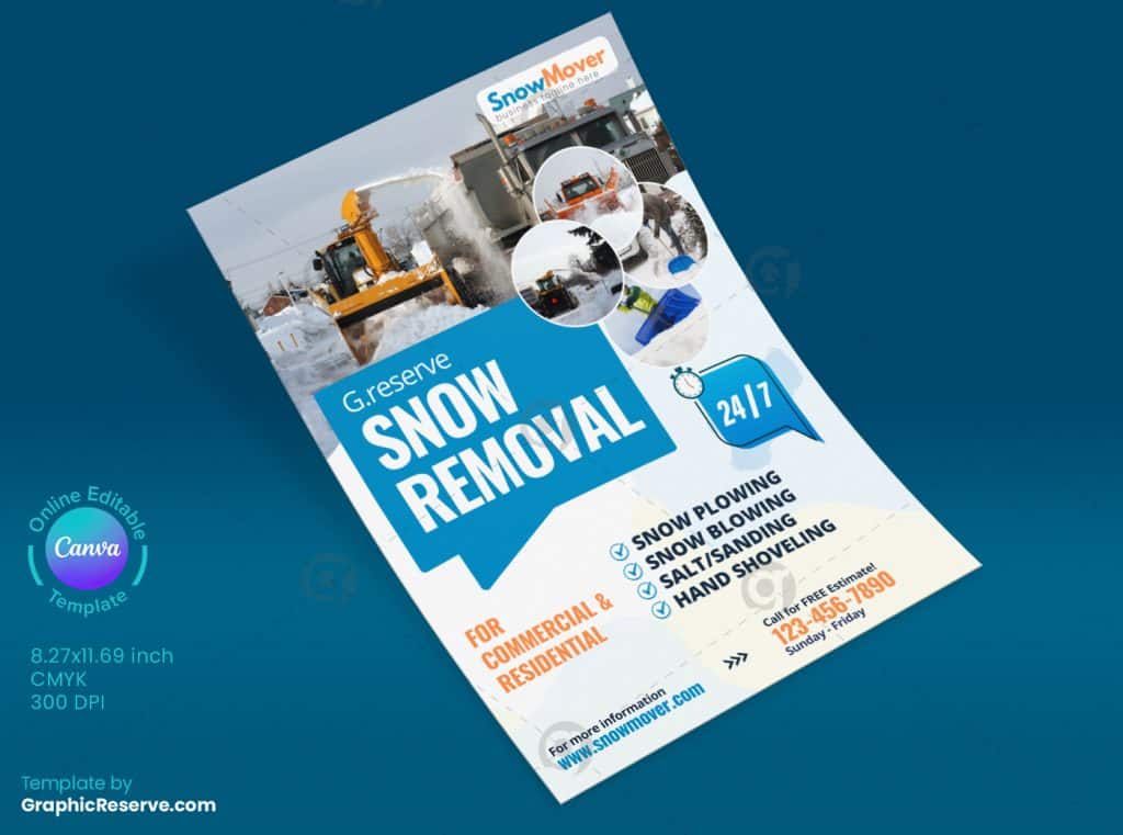 Snow Removal Flyer Design