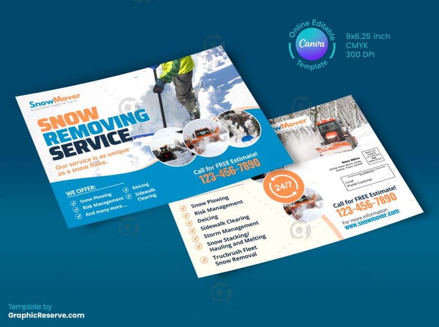 Snow Removing Service EDDM Mailer Front