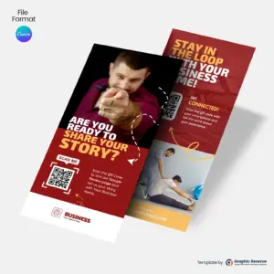 Business Review Rack Card Canva Template