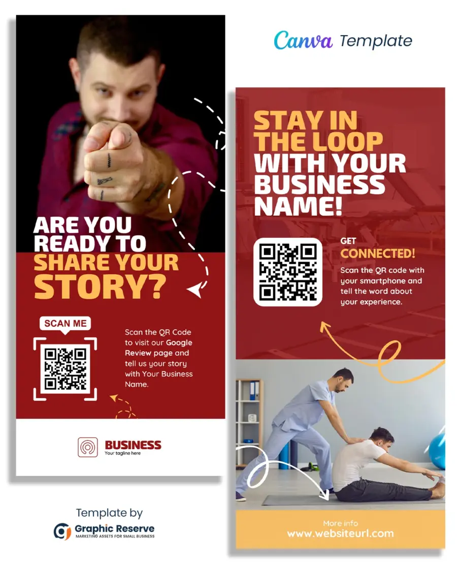 Business Review Rack Card Canva Template
