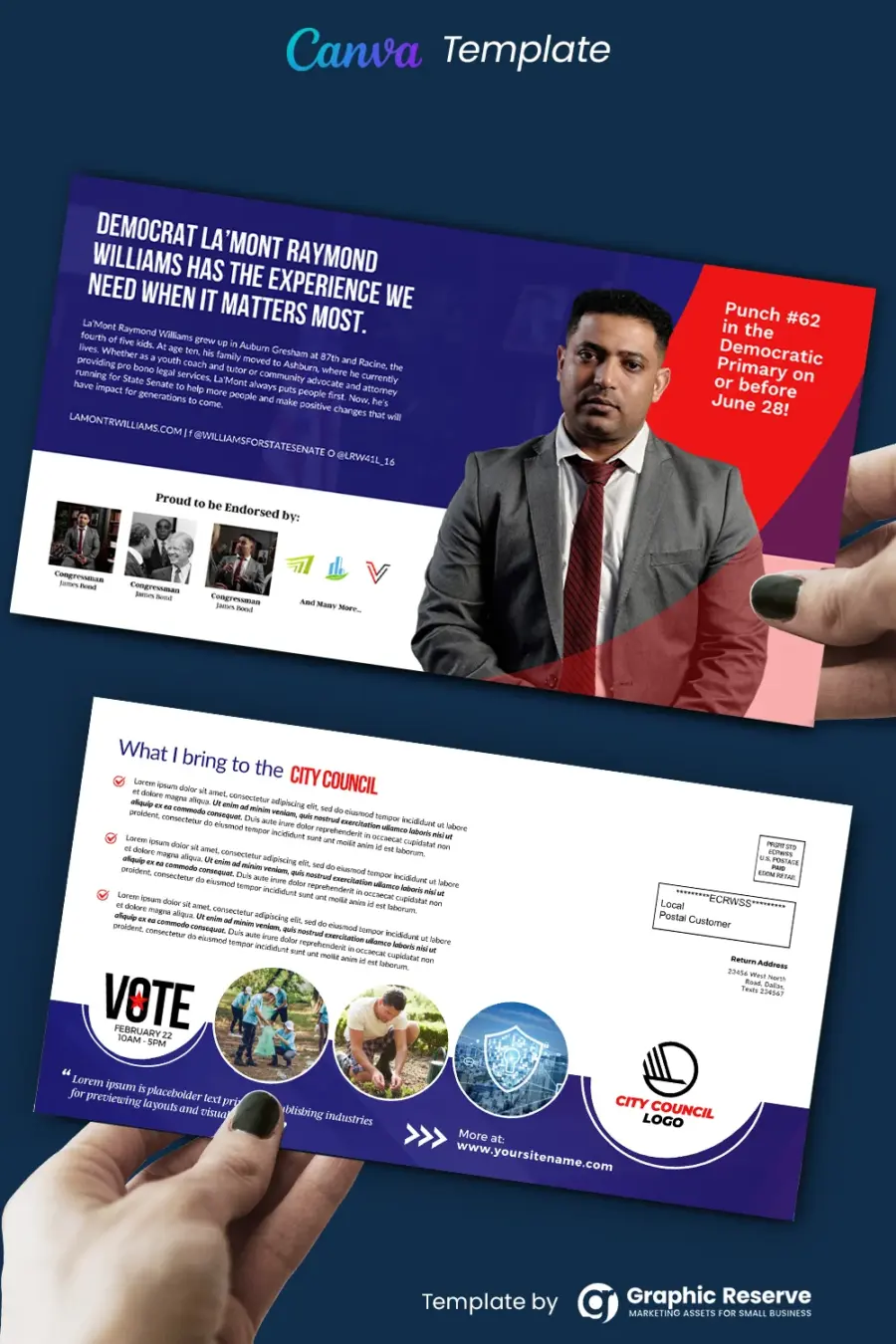 Election Candidate EDDM Mailer Design