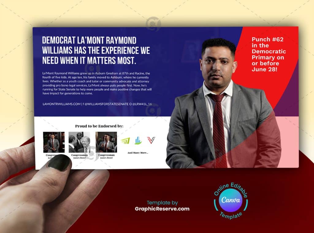 Election Candidate EDDM Mailer Design Front