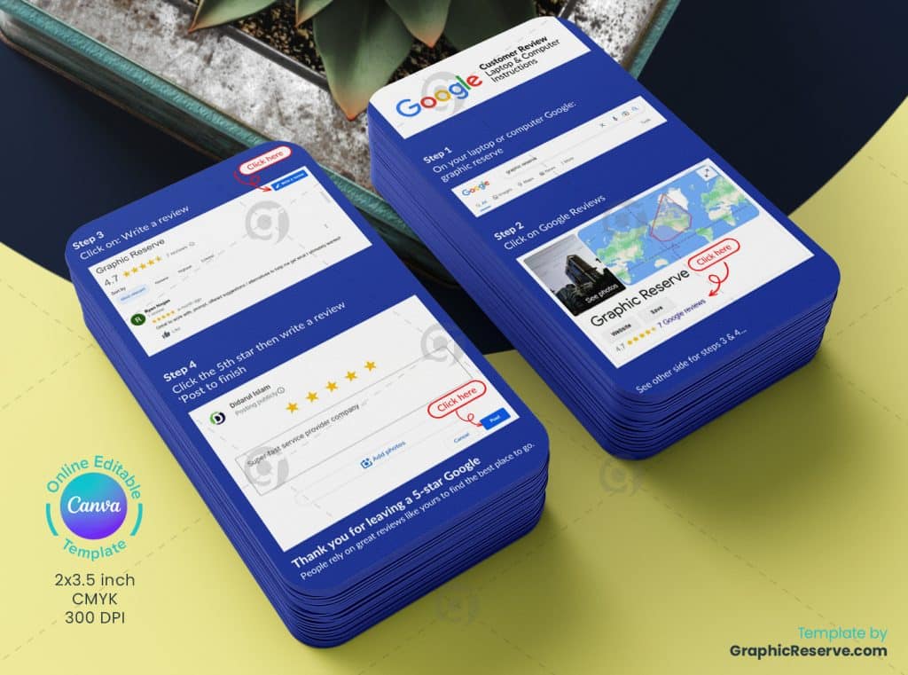 Google Customer Review Card Design 1