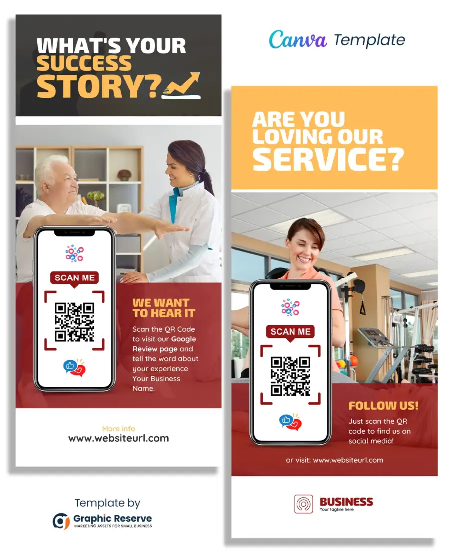 Medical Review Rack Card Canva Template